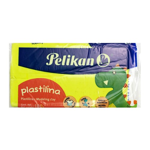 Barra De Plastilina Amarillo Neón 180g