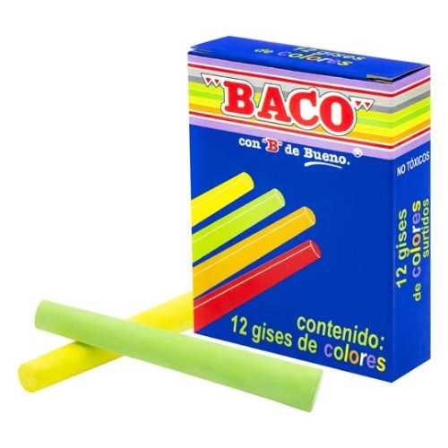 Caja De Gises De Colores