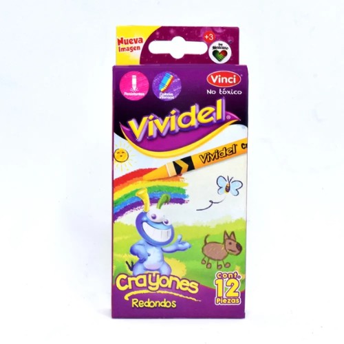 Crayones Redondos Vividel Delgados
