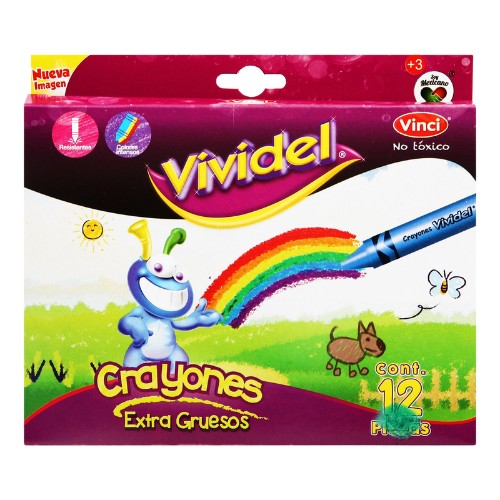 Crayones Redondos Vividel Extra Gruesos
