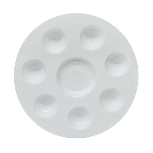 Paleta Para Acuarela Grande De Plastico Redondo