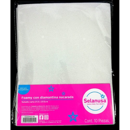 Hoja Fomy Diamantado Blanco