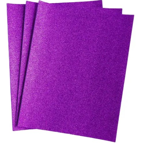 Hoja Fomy Diamantado Morado