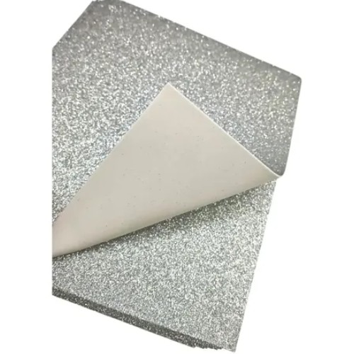 Hoja Fomy Diamantado Plata