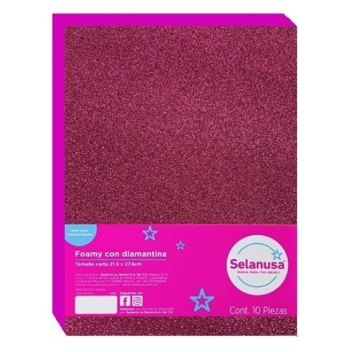 Hoja Fomy Diamantado Rosa Fiucha