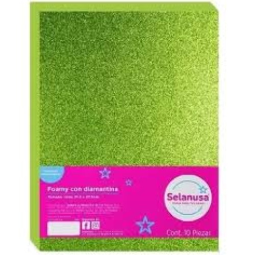 Hoja Fomy Diamantado Verde Limon