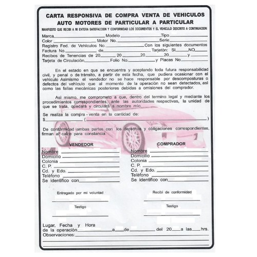 Hoja Responsiva De Vehículo