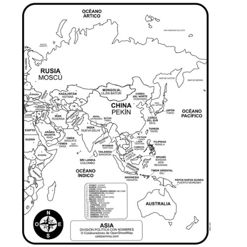 Mapa De Asia