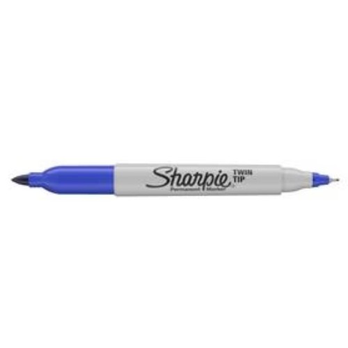 Marcador Sharpie Azul Doble Punta