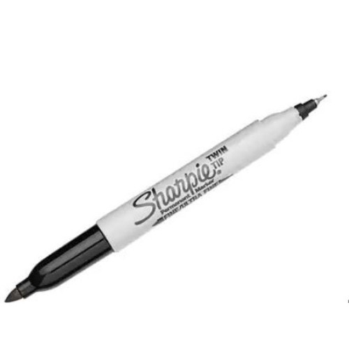 Marcador Sharpie Negro Doble Punta