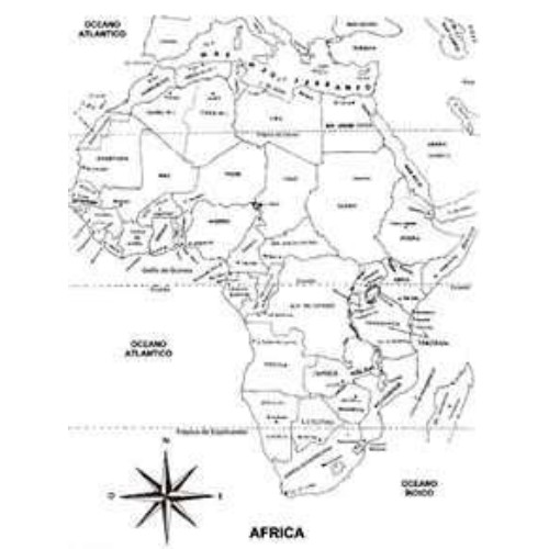 Mini Mapa Continente Africa
