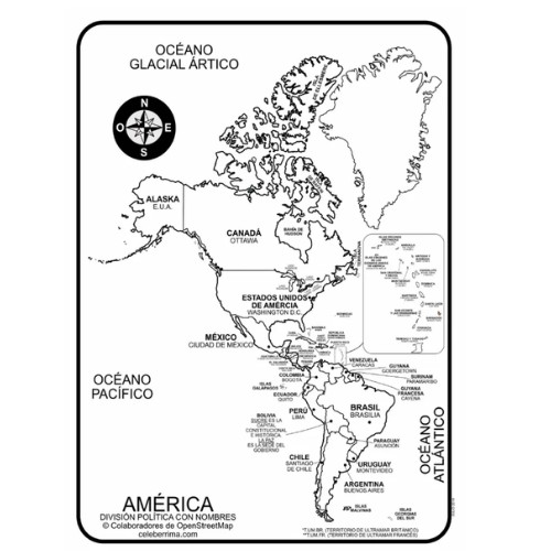 Mini Mapa Continente America