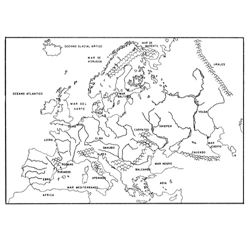 Mini Mapa Continente Europeo