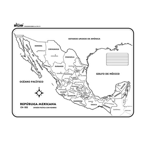Mini Mapa De La Republica Mexicana