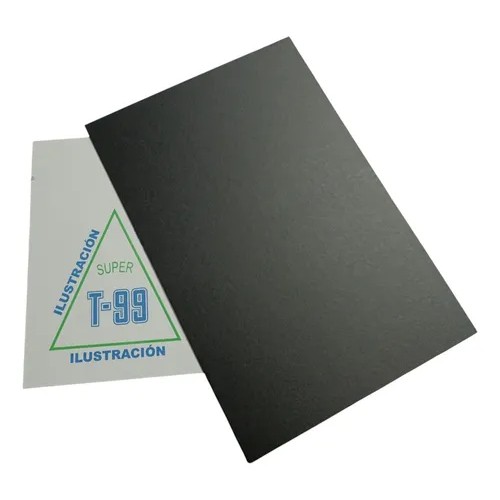 Papel Ilustracion Negro De 1/8