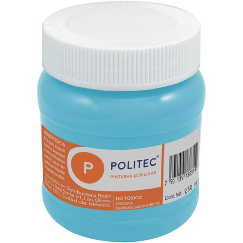 Pintura Politec De 250 Ml Azul Pastel