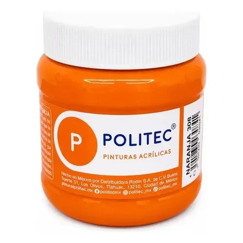 Pintura Politec De 250 Ml Naranja