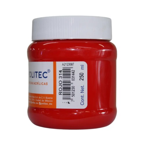 Pintura Politec De 250 Ml Rojo