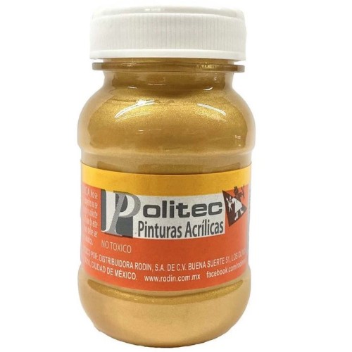 Pintura Politec Mediana Metalica Oro
