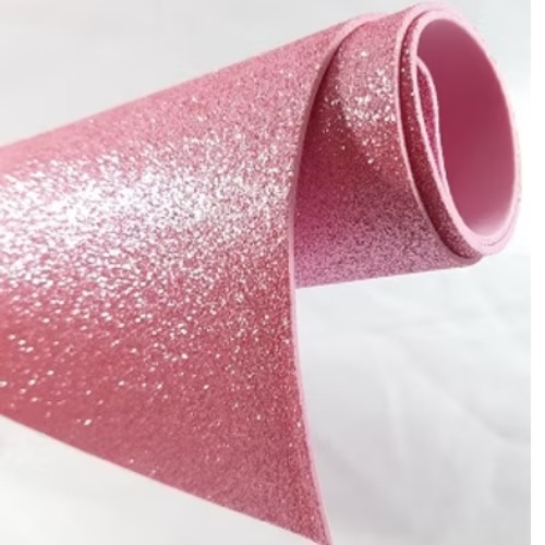 Pliego Fomy Diamantado Rosa Pastel