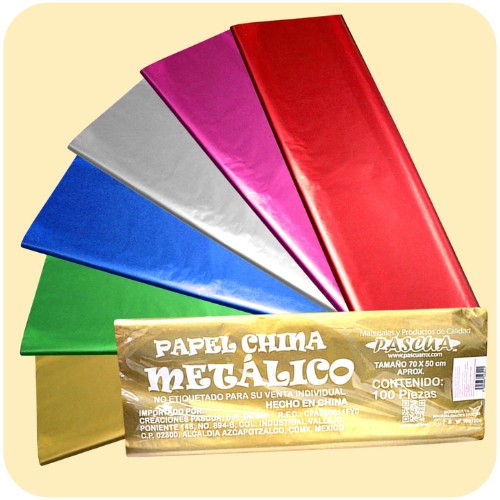 Pliego De Papel China Metalico Y Perla Surtido