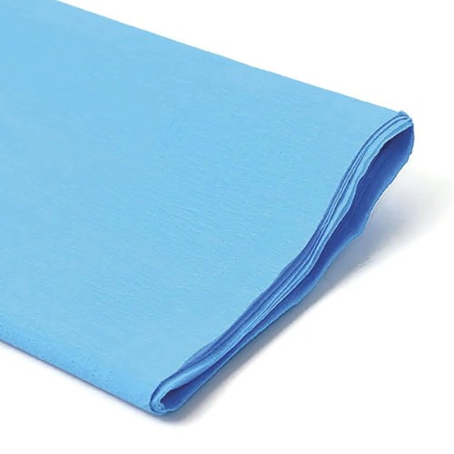 Pliego De Papel Crepe Azul Claro O Cielo