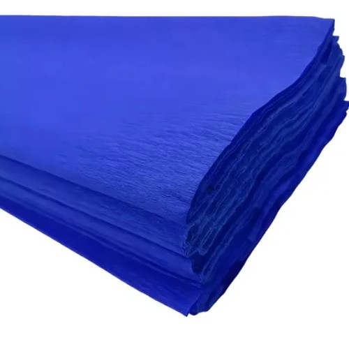 Pliego De Papel Crepe Azul Rey