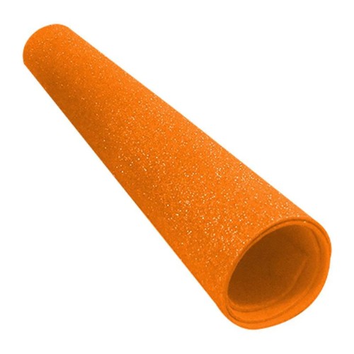 Pliego Fomy Diamantado Naranja Claro