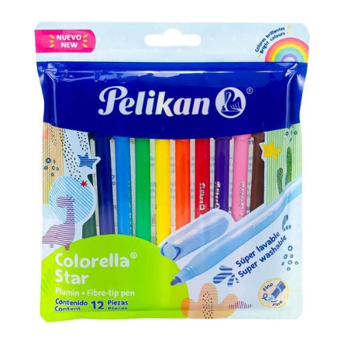 Plumones Pelikan 12 Pzas