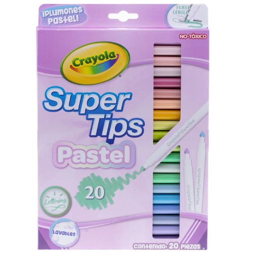Plumones Super Tips Pastel